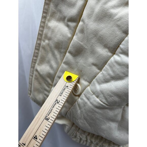 VTG SEARS Fieldmaster Sleeveless Utility Puffer Vest  Jacket W/Button Epaulets L - Picture 12 of 15